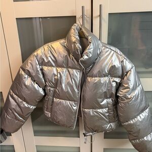 Silver Puffer Jacket